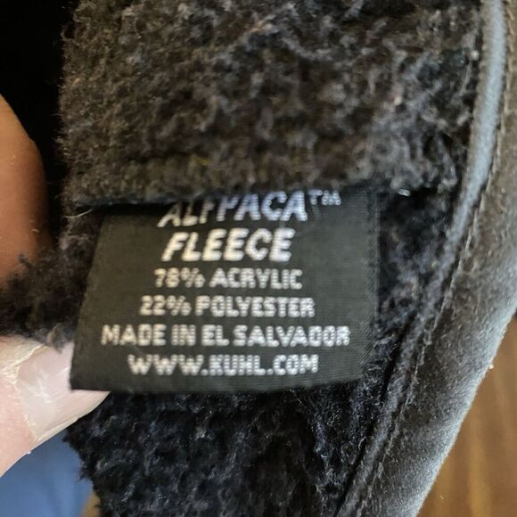 Kuhl Black Active Alfpaca Fleece Performance Fleece Jacket Size Large SEE - Picture 10 of 10